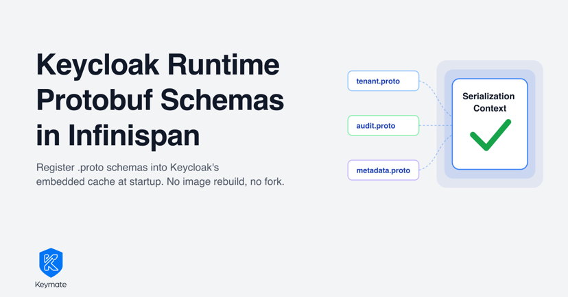 Runtime Protobuf Schemas in Keycloak's Embedded Infinispan