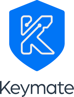 Keymate Vertical Logo on light background